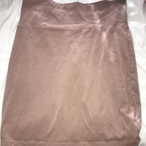 Blush pencil skirt
